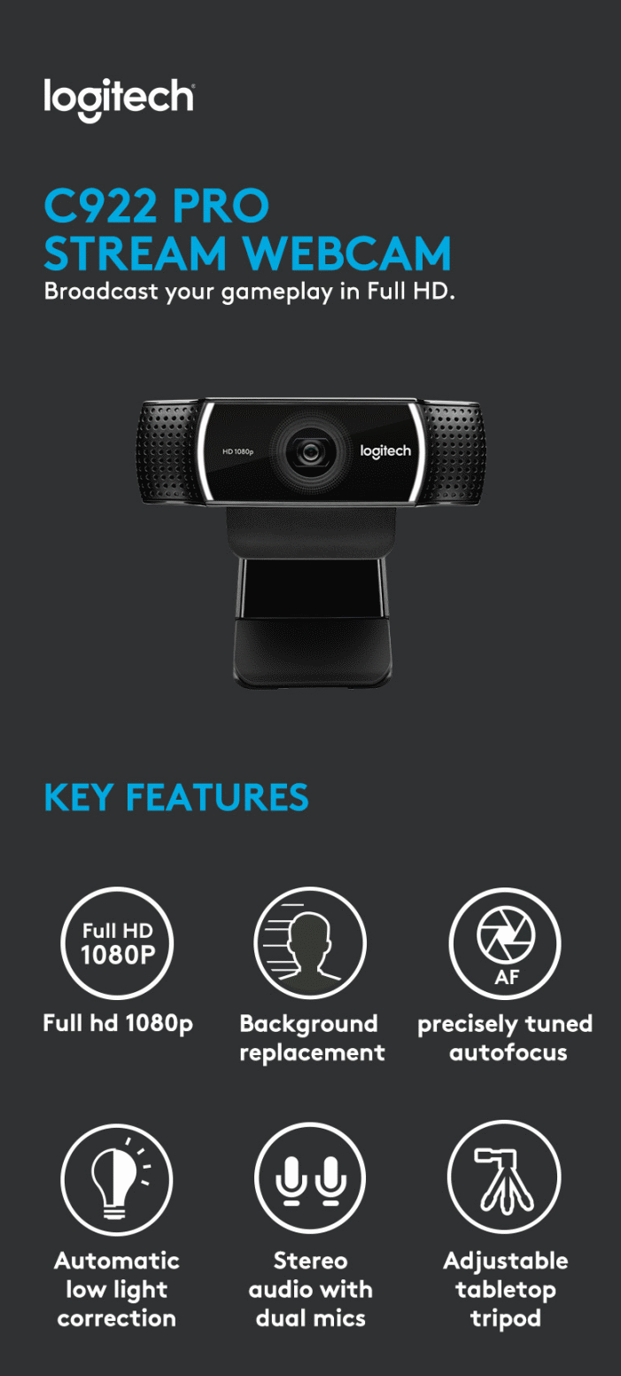 Logitech Stream Webcam C922 Pro - Image 5