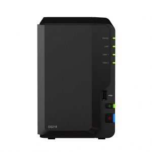 Synology DS218, 2-bay DiskStation, Quad Core 1.4 GHz, 2GB RAM