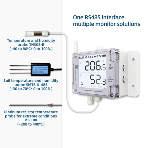 UbiBot GS1-AL4G1RS Industrial-Grade WIFI SIM Temperature Humidity Light Data Logger IoT System - Image 4