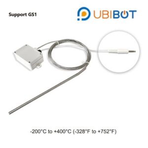 UbiBot PT-100 Industrial Grade Temperature Probe (-200℃ to +400℃) w/3m cable for GS1