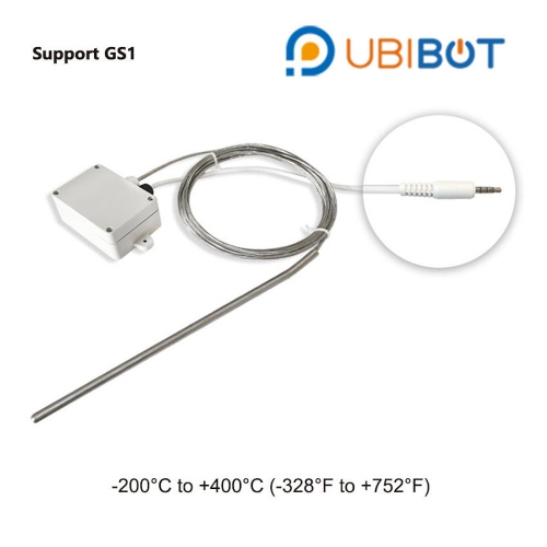 UbiBot PT-100 Industrial Grade Temperature Probe (-200℃ to +400℃) w/3m cable for GS1